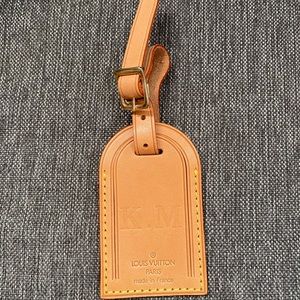 Louis Vuitton Natural Leather Luggage Tag